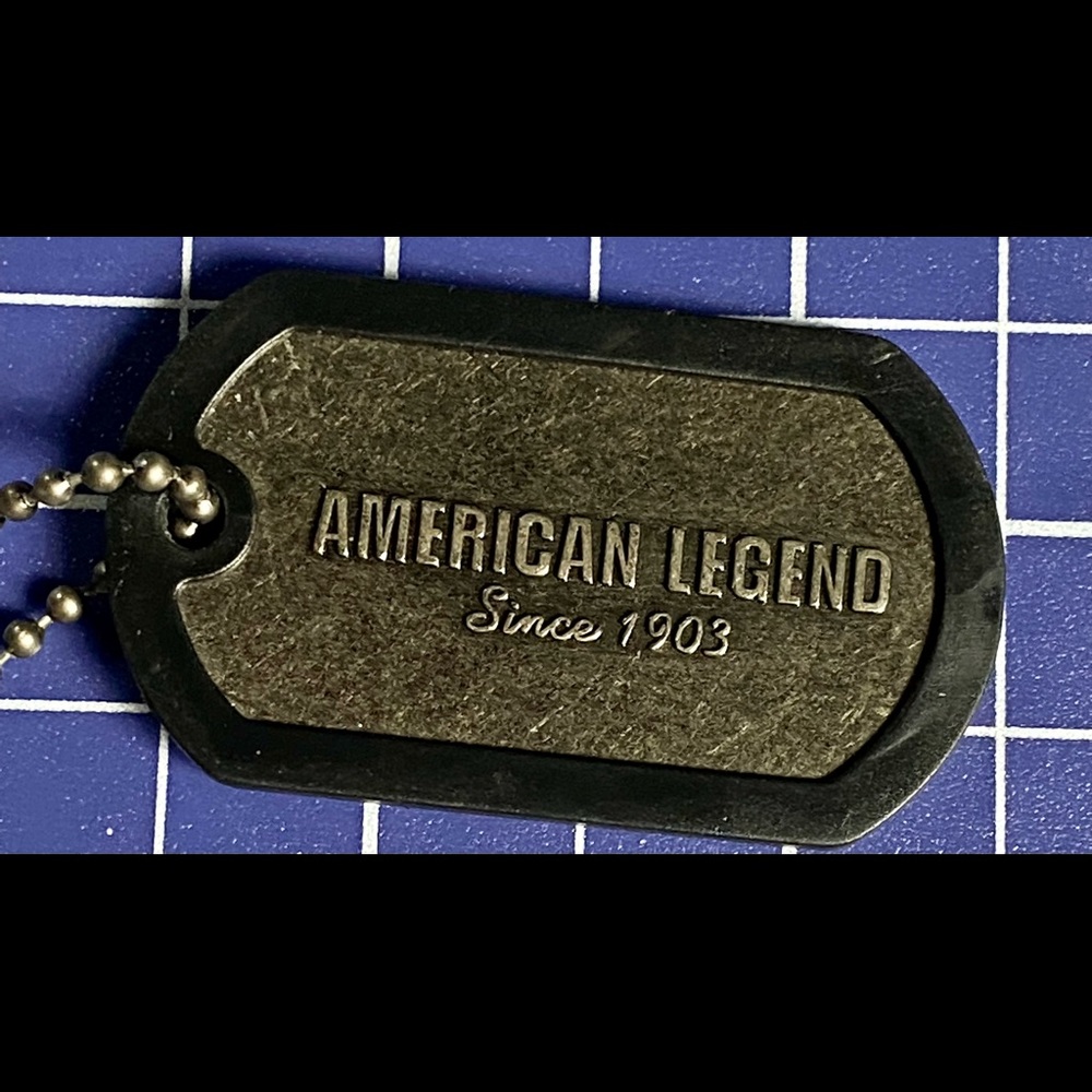 Harley-Davidson Rubber Tag American Legend Metal Key Chain Dog Tag